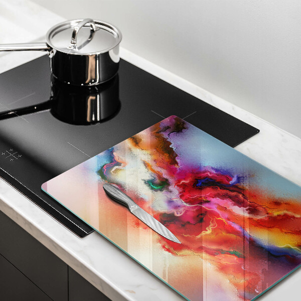 Steklena podloga za rezanje Dimna abstrakcija