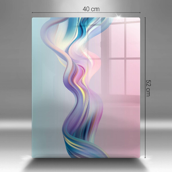 Steklena podloga za rezanje Pastelna abstrakcija