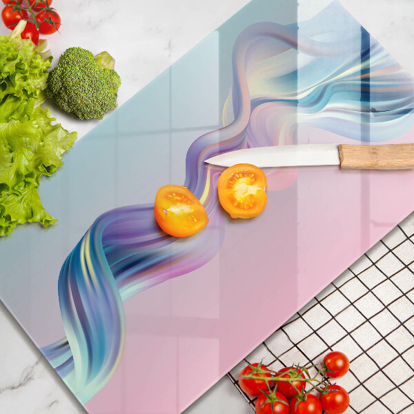 Steklena podloga za rezanje Pastelna abstrakcija