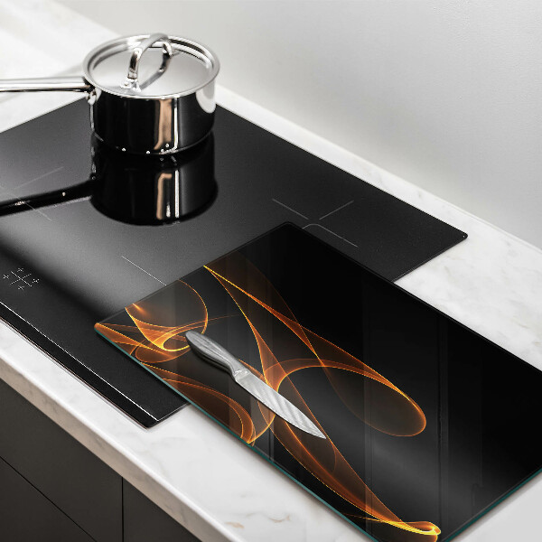 Steklena podloga za rezanje Abstraktne črte