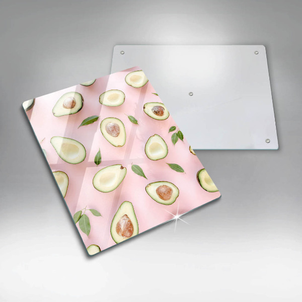 Steklena podloga za rezanje Vzorec avokada