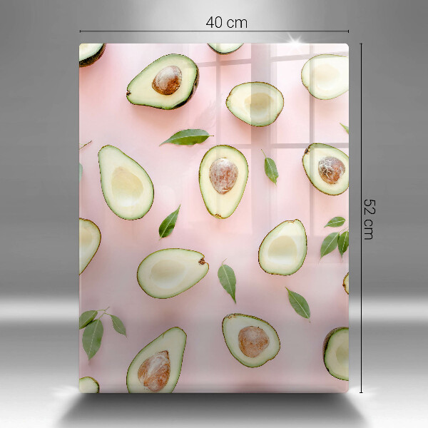 Steklena podloga za rezanje Vzorec avokada