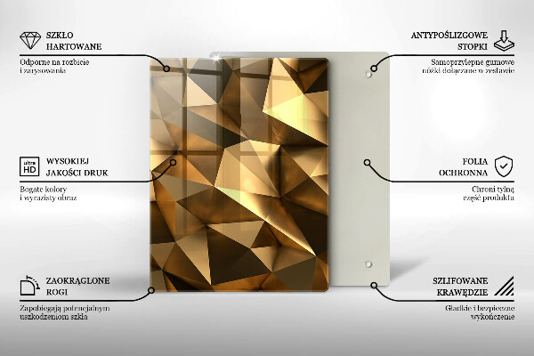 Steklena podloga za rezanje Vzorec avokada