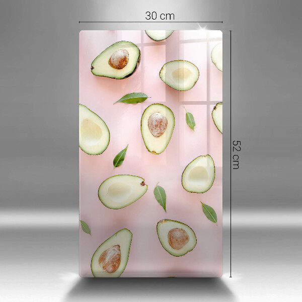 Steklena podloga za rezanje Vzorec avokada
