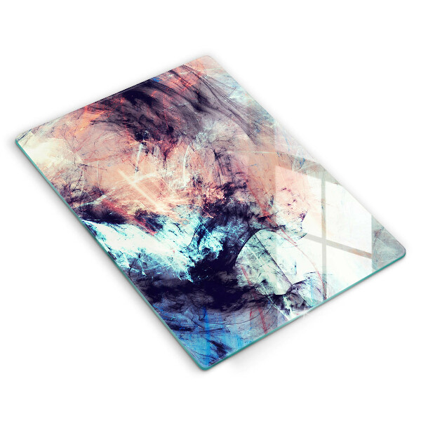Steklena podloga za rezanje Naslikana abstrakcija