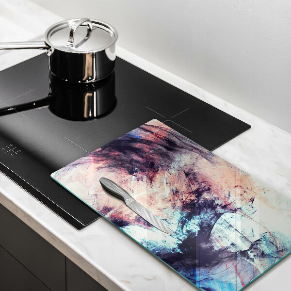 Steklena podloga za rezanje Naslikana abstrakcija