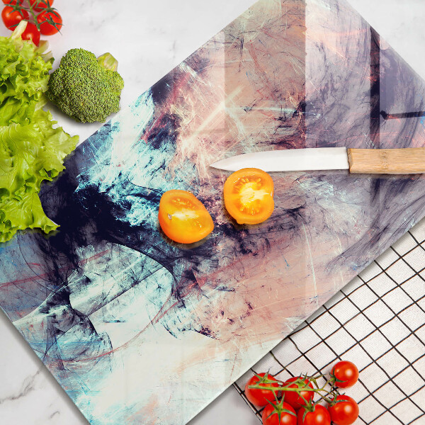 Steklena podloga za rezanje Naslikana abstrakcija