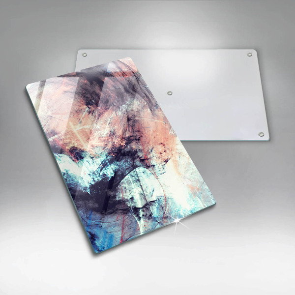 Steklena podloga za rezanje Naslikana abstrakcija