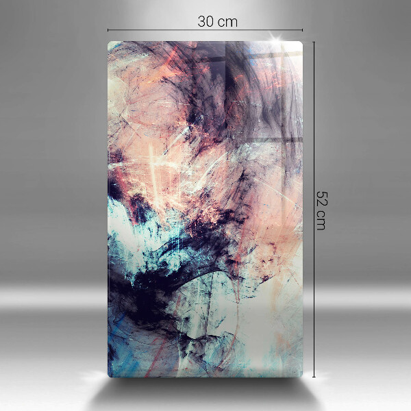 Steklena podloga za rezanje Naslikana abstrakcija