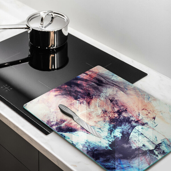 Steklena podloga za rezanje Naslikana abstrakcija