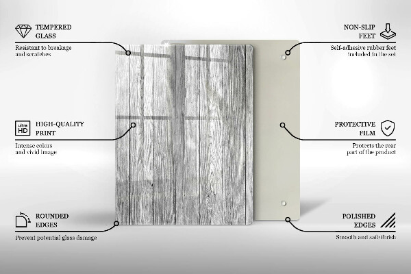 Steklena podloga za rezanje Rosne kapljice in cvet vrtnice