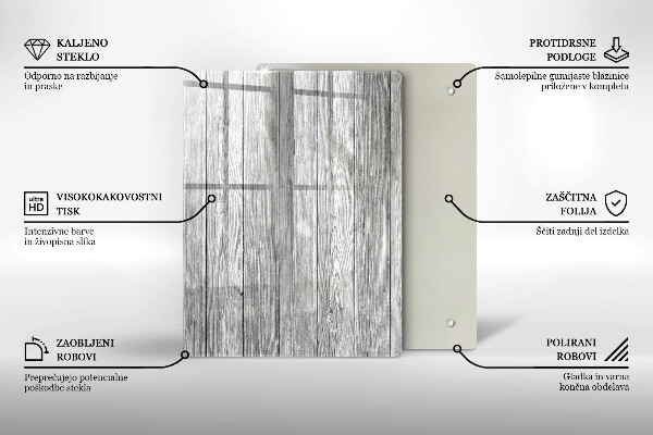 Steklena podloga za rezanje Rosne kapljice in cvet vrtnice