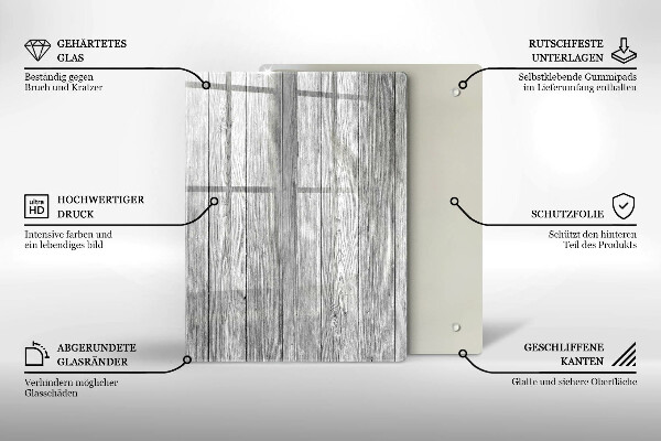 Steklena podloga za rezanje Rosne kapljice in cvet vrtnice
