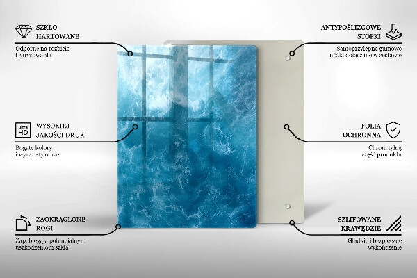 Steklena podloga za rezanje Barvna abstrakcija