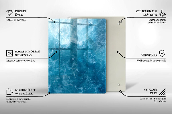 Steklena podloga za rezanje Barvna abstrakcija