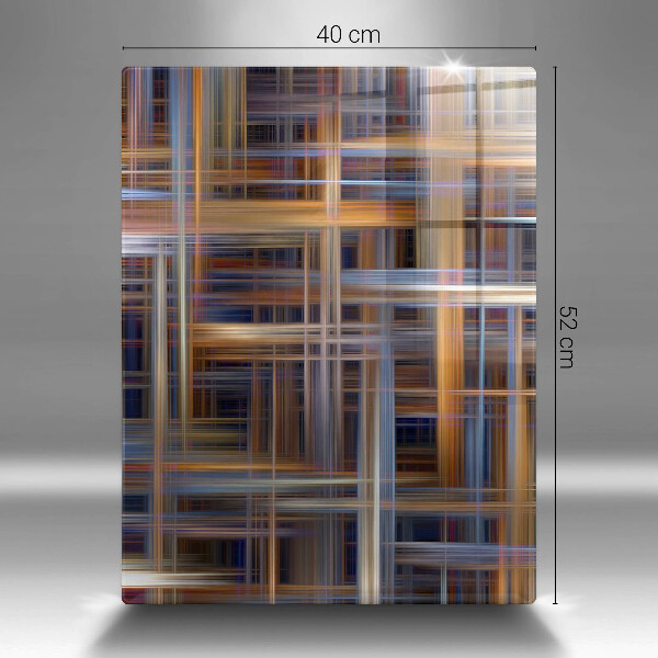 Steklena podloga za rezanje Abstraktne barvne črte