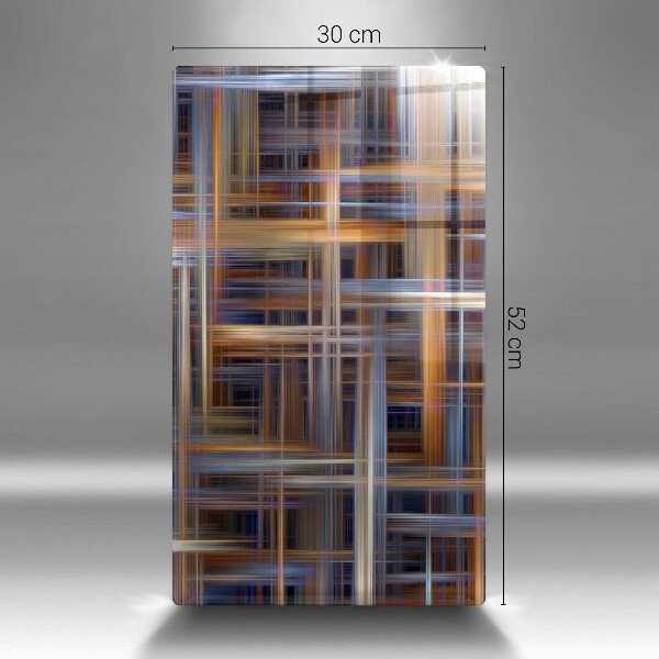 Steklena podloga za rezanje Abstraktne barvne črte