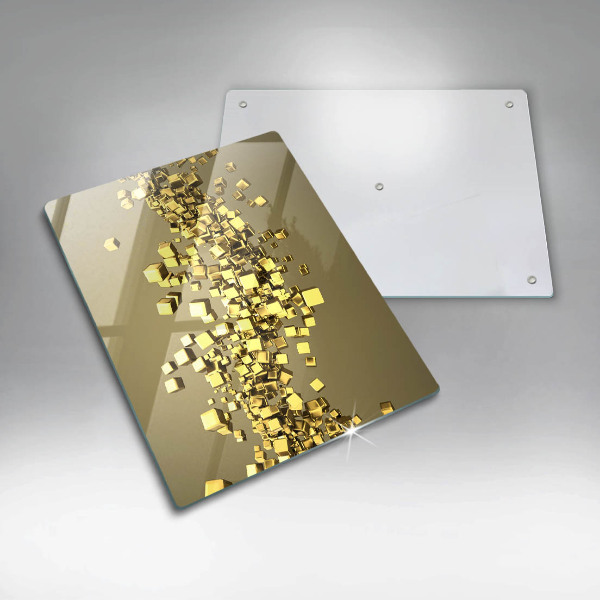 Steklena podloga za rezanje Abstraktna 3D geometrija