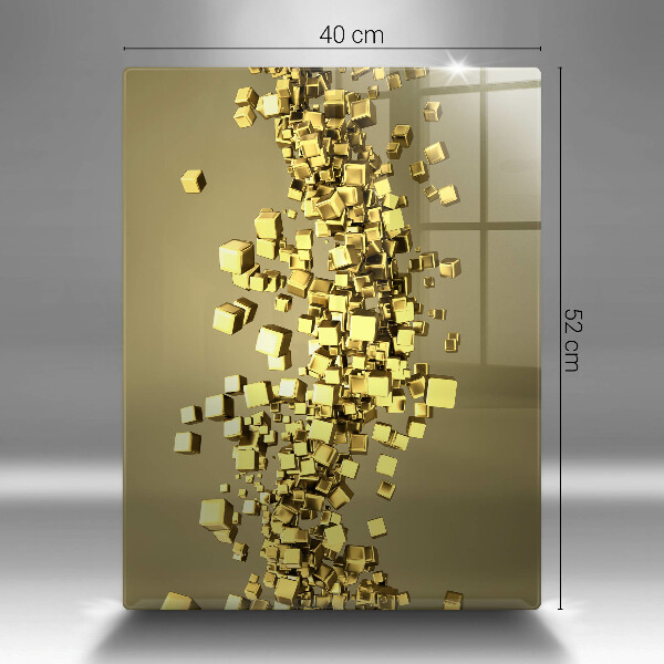 Steklena podloga za rezanje Abstraktna 3D geometrija