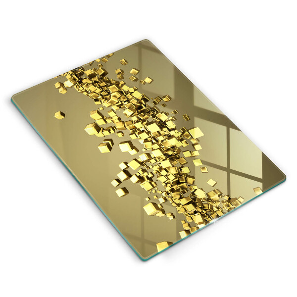 Steklena podloga za rezanje Abstraktna 3D geometrija