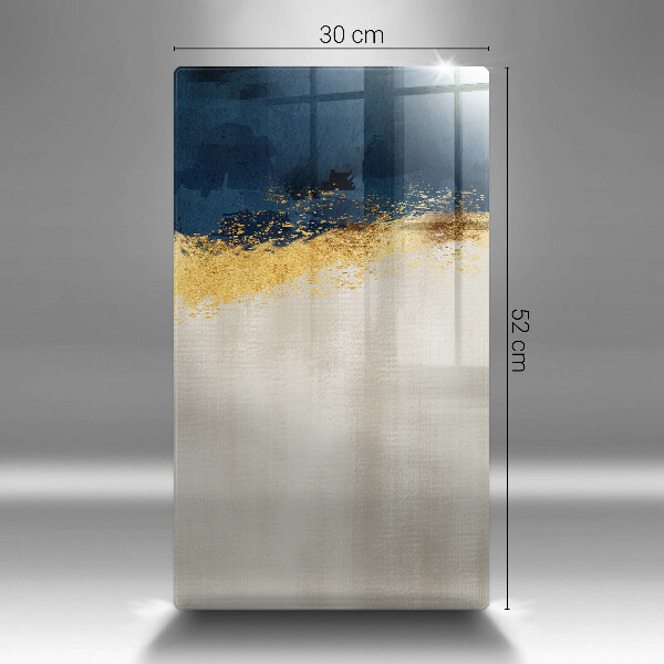 Steklena podloga za rezanje Zlata abstrakcija