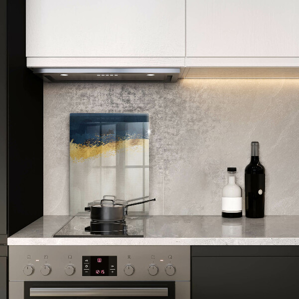 Steklena podloga za rezanje Zlata abstrakcija