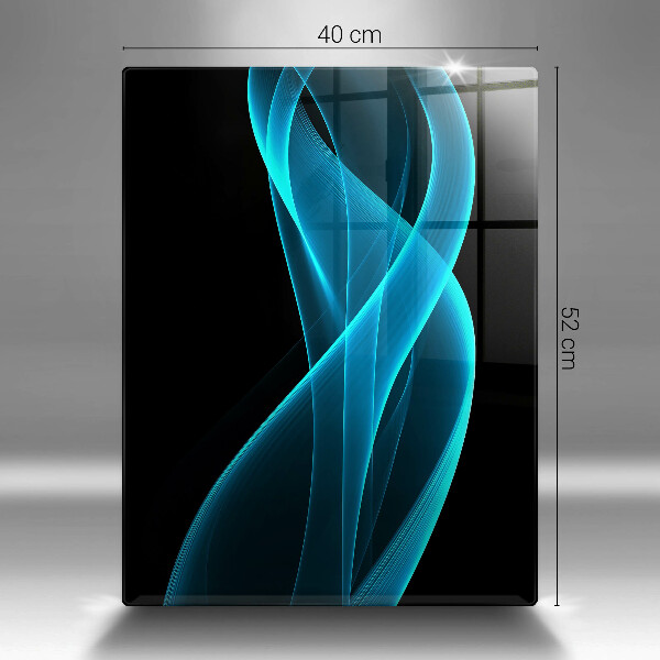 Steklena podloga za rezanje Modra abstrakcija