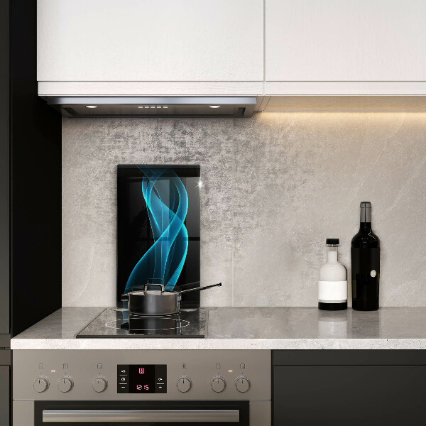 Steklena podloga za rezanje Modra abstrakcija