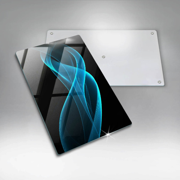 Steklena podloga za rezanje Modra abstrakcija