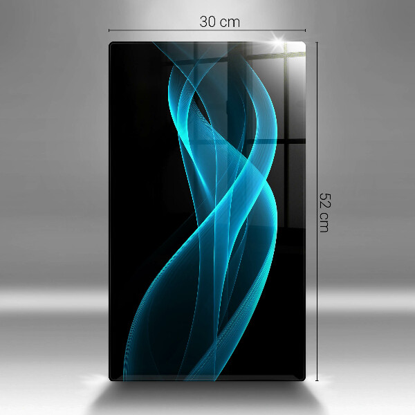 Steklena podloga za rezanje Modra abstrakcija