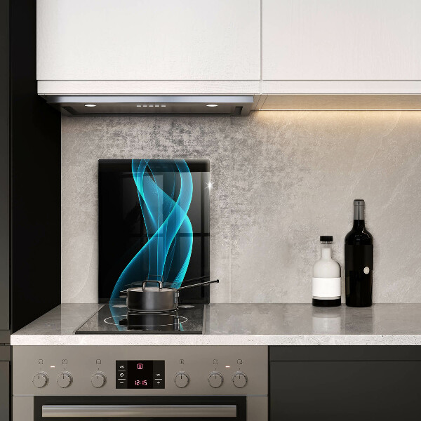 Steklena podloga za rezanje Modra abstrakcija