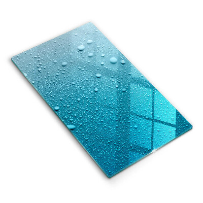 Steklena podloga za rezanje Kapljice vode