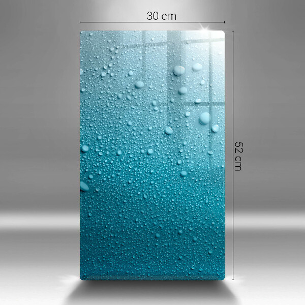 Steklena podloga za rezanje Kapljice vode