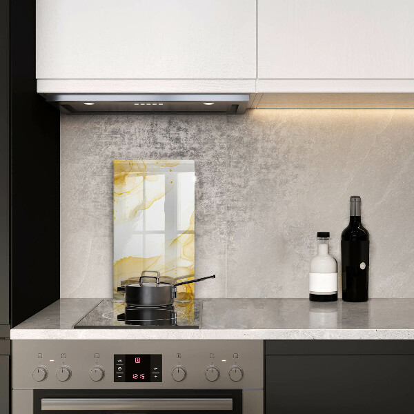 Steklena podloga za rezanje Zlata abstrakcija