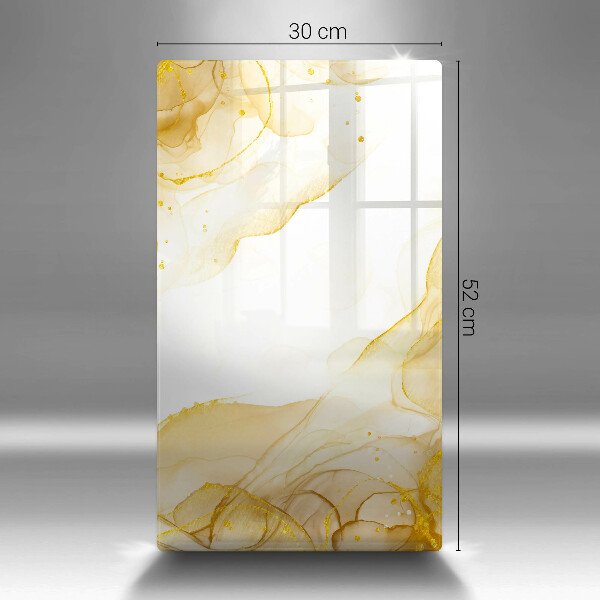 Steklena podloga za rezanje Zlata abstrakcija