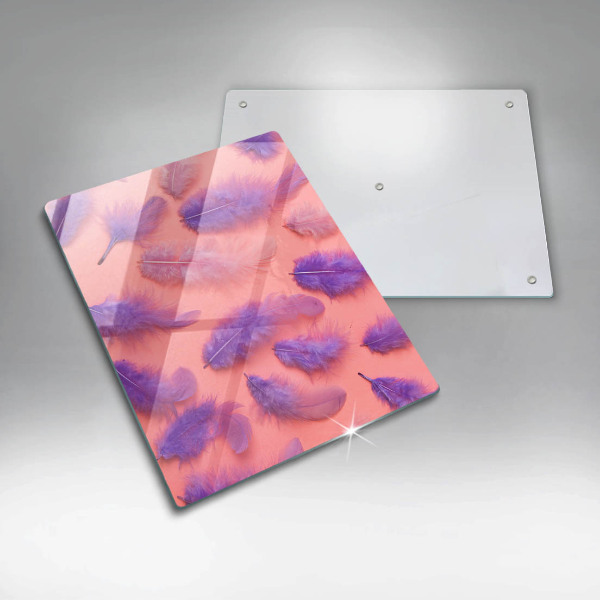 Steklena podloga za rezanje Puhasto perje