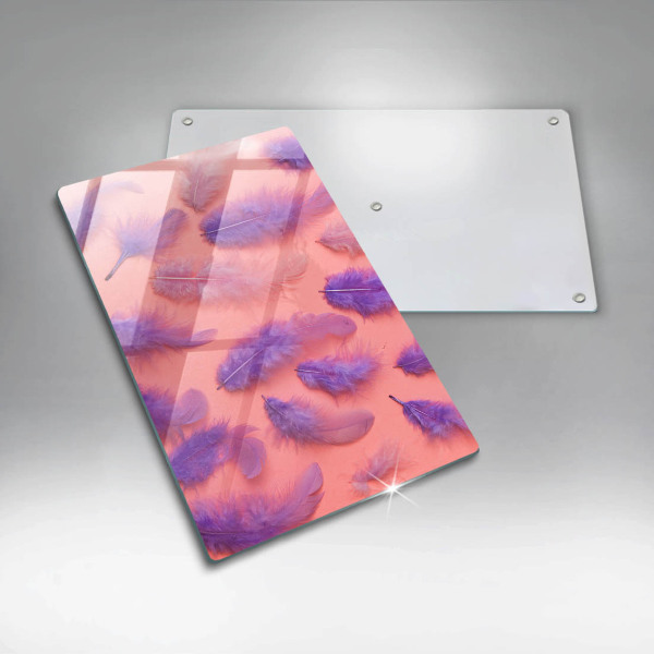 Steklena podloga za rezanje Puhasto perje