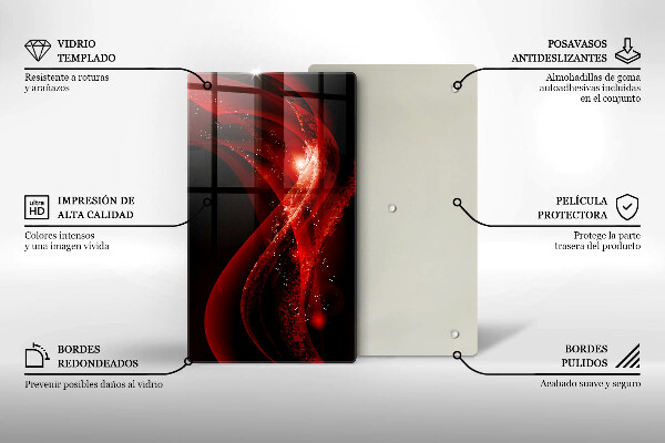 Steklena podloga za rezanje Moderna abstrakcija