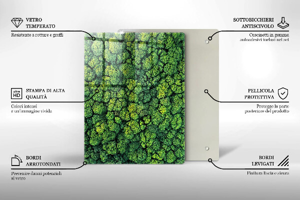 Steklena podloga za rezanje Lepe rože