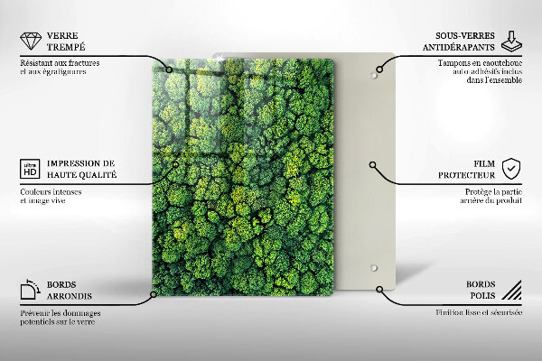 Steklena podloga za rezanje Lepe rože