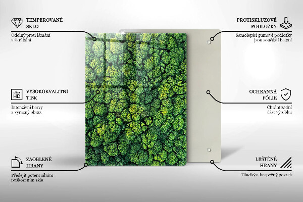 Steklena podloga za rezanje Lepe rože