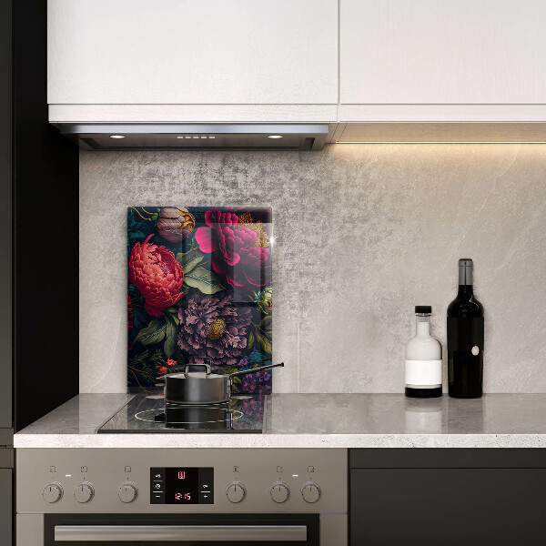 Steklena podloga za rezanje Lepe rože