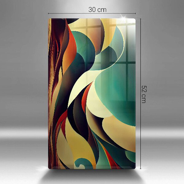 Steklena podloga za rezanje Abstrakcija oblike