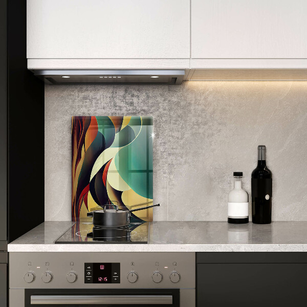 Steklena podloga za rezanje Abstrakcija oblike