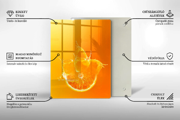 Steklena podloga za rezanje Kovinska konstrukcija