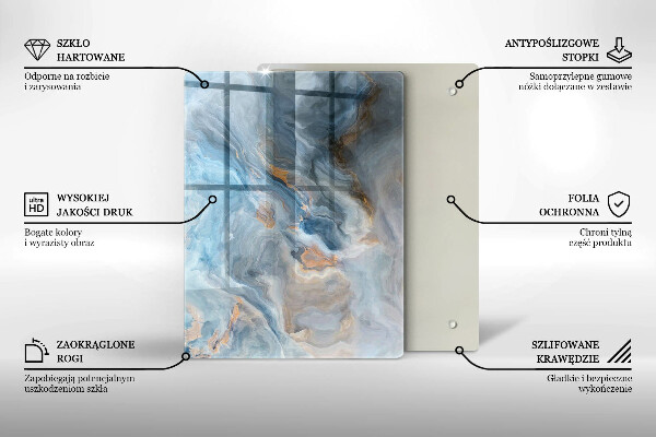 Steklena podloga za rezanje Linearna abstrakcija