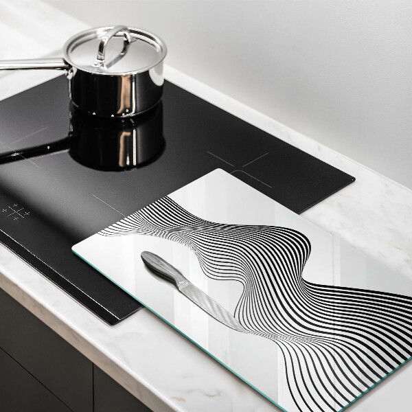 Steklena podloga za rezanje Linearna abstrakcija