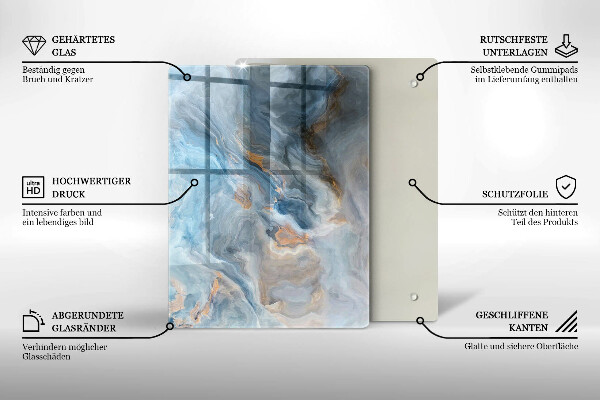Steklena podloga za rezanje Linearna abstrakcija