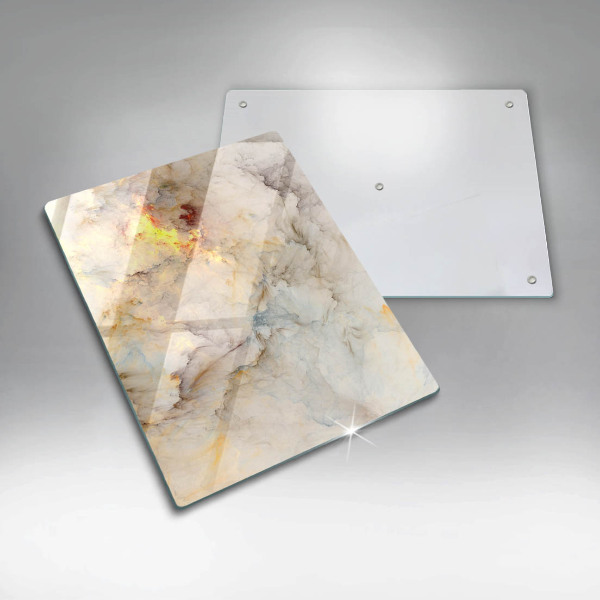 Steklena podloga za rezanje Tekstura marmorja z zlatom