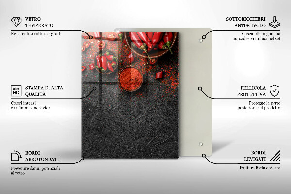 Steklena podloga za rezanje Tekstura marmorja z zlatom
